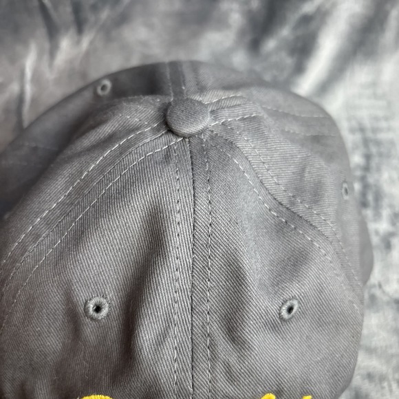 Cabelas Club Cap Hat‎ Gray Yellow Embroidered Logo Adjustable StrapBack Cotton - Picture 4 of 6